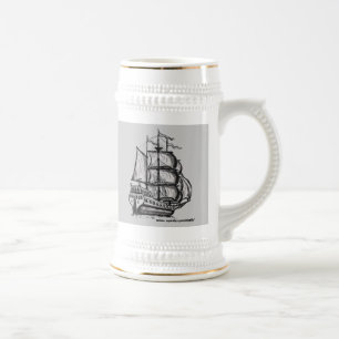 Design alto da caneca do navio
