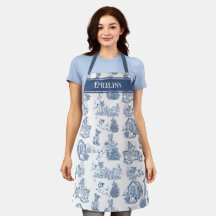 Design Azul de Toile Francesa para Amantes de Cães