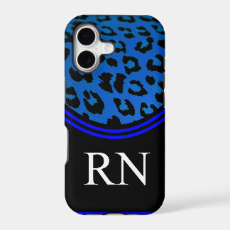 Design azul do leopardo do caso do iPhone 5 da