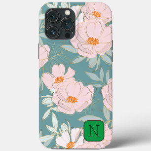 Design azul-floral inicial