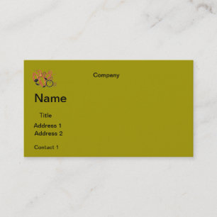 design BOLICHE cartões de visitas