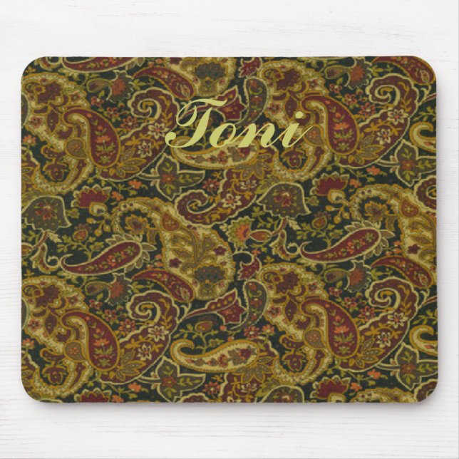 Design bonito Mousepad do impressão de Paisley (Frente)
