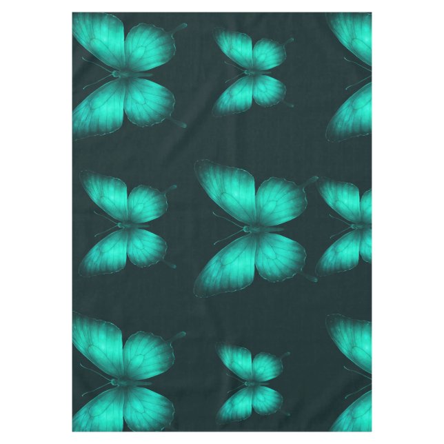 DESIGN BORBOLETAS  VERDES  Toalha de mesa (Frente)