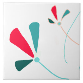 DESIGN botânico mínimo Azulejo cerâmica