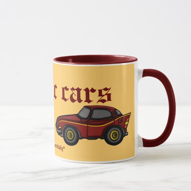 Design clássico da caneca dos carros (Direita)