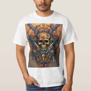 Design Clássico de Camisa T Inspirada na Tatuagem 