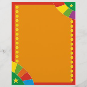 Design colorida com pontos e estrelas