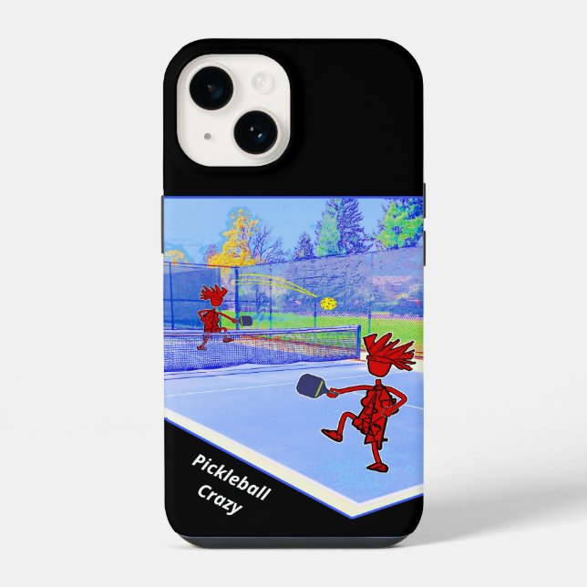 Design Colorido Louco de Pickleball (Verso)