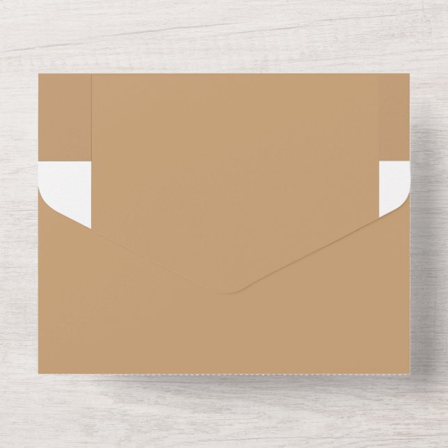 Design com fundo marrom e borda branca (Verso)