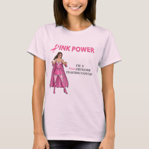 Design cor-de-rosa 4 da camisa do cruzado T