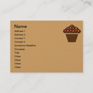 DESIGN CUPCAKE cartão de visita