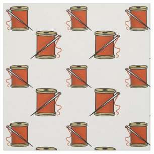 Design da agulha e da linha no material do tecido