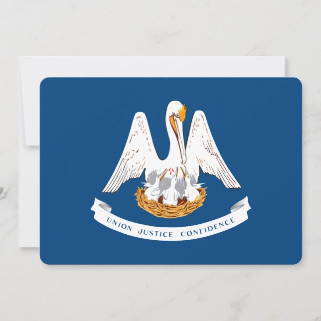 Design da bandeira do estado de Louisiana (Frente)