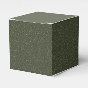 Design da Caixa de Favor Verde com Musgo Manchado