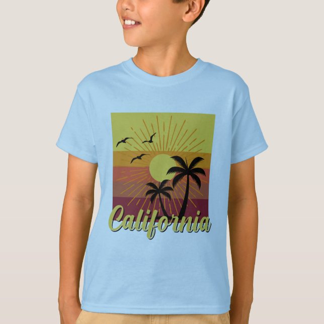 Design da Califórnia - Camisa básica para crianças (Frente)