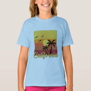 Design da Califórnia - Camisa Básica Para Meninas
