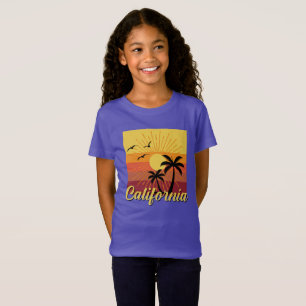 Design da Califórnia - Camisa de T-shirt Fine Jers