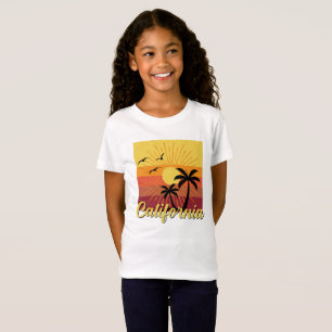 Design da Califórnia - Camisa de T-shirt Fine Jers