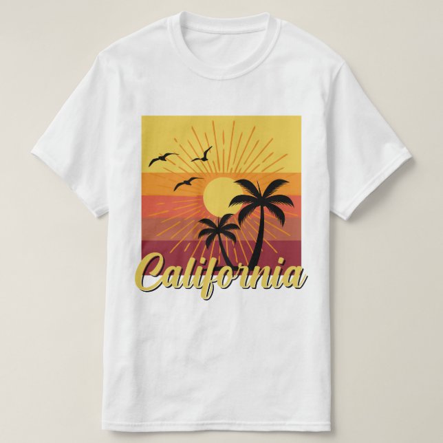 Design da Califórnia - Camisa Valor Masculina (Frente do Design)