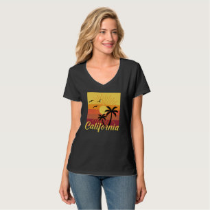 Design da Califórnia - Camiseta Básica do Pescoço-