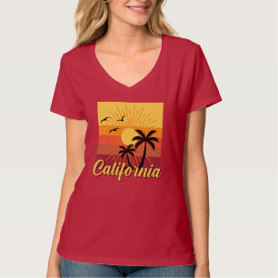 Design da Califórnia - Camiseta Básica do Pescoço-