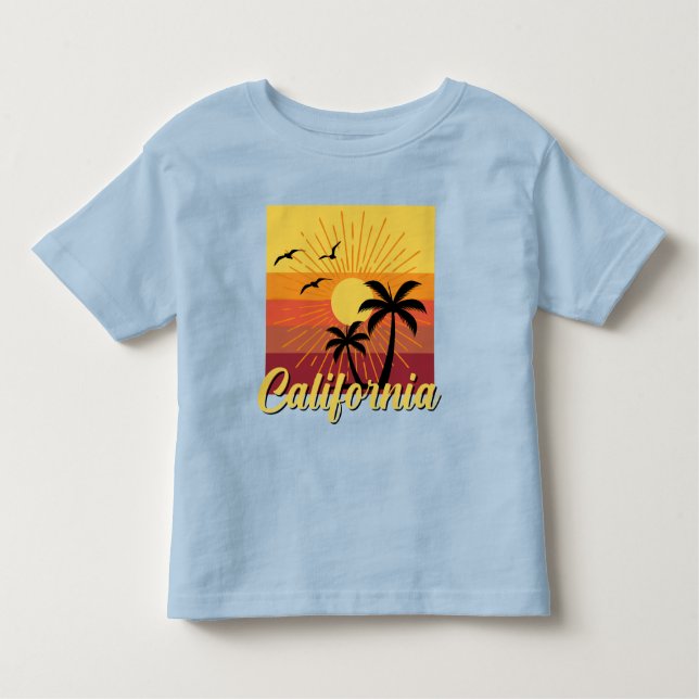 Design da Califórnia - Toddler Fine Jersey T-Shirt (Frente)