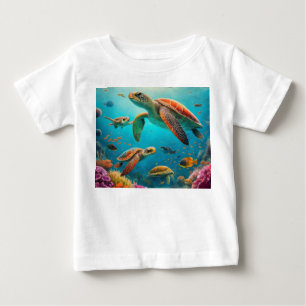 Design da camiseta Aventura da Família Sea Turtle
