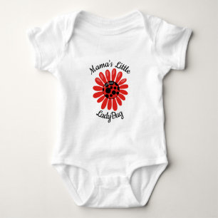 design da camiseta de criança da ladybug da mãe