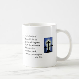 Design da caneca do verso da bíblia do 3:16 de