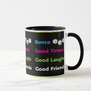 design da caneca dos amigos do bunco bom