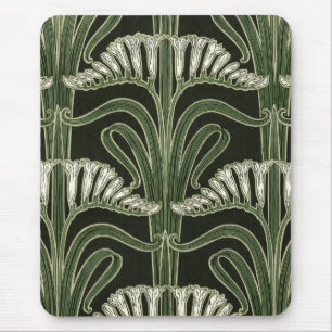 Design da flor de Nouveau da arte - Mousepad