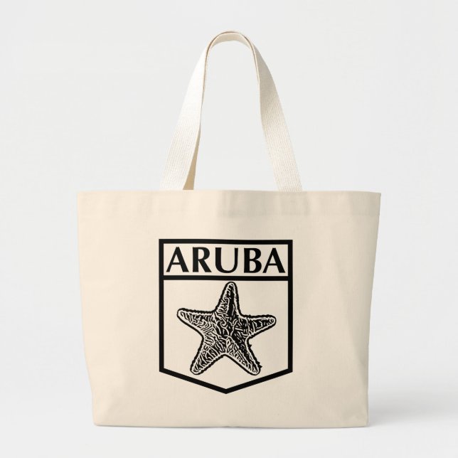 Design da Ilha de Aruba - Bolsa Jumbo (Frente)