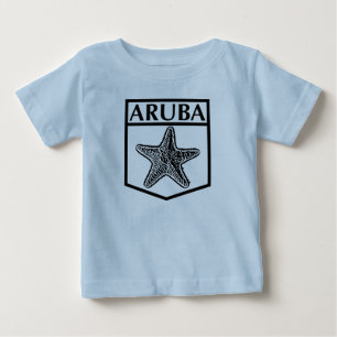 Design da Ilha de Aruba - Camiseta Baby Fine Jerse