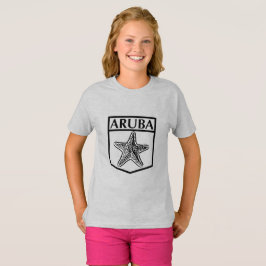 Design da Ilha de Aruba - Camiseta Básica para Men