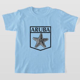 Design da Ilha de Aruba - Camiseta Básica para Men