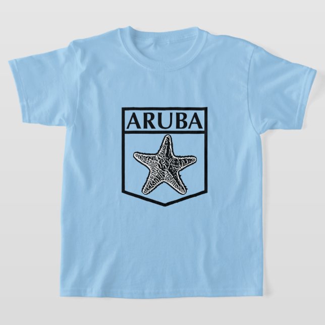 Design da Ilha de Aruba - Camiseta Básica para Men (Postura )