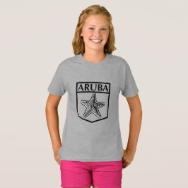Design da Ilha de Aruba - Camiseta Básica para Men