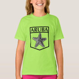 Design da Ilha de Aruba - Camiseta Básica para Men