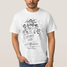 Design da parte dianteira de camisa da consciência