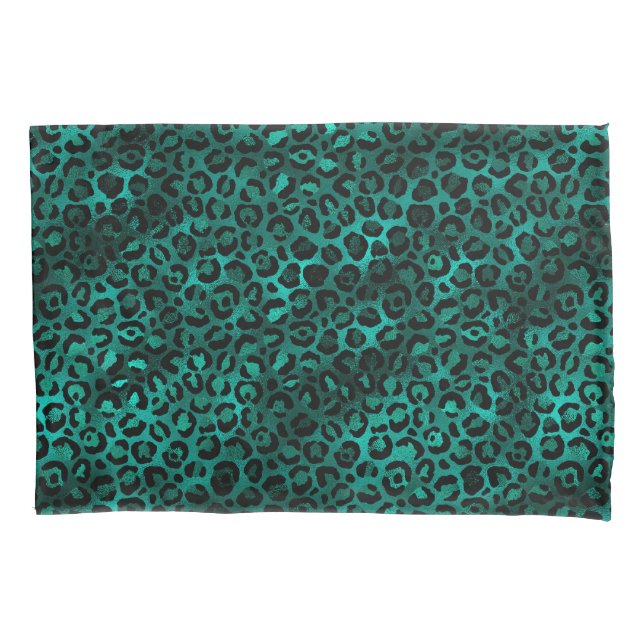 Design da Série Leopardo Azul-Verde e Dourado 5 (Frente-Esquerda)