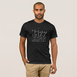 Design da sombra do t-shirt dos mártir do jazz