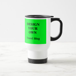 Design da sua própria Caneca de viagem - Verde e B
