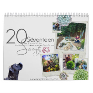 Design de 2017 calendários para a serenidade por