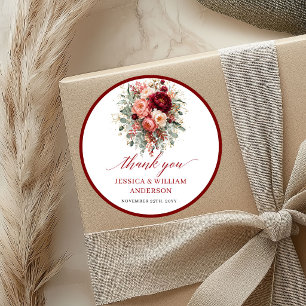 Design de Adesivo de Casamento Boho em Terracota M