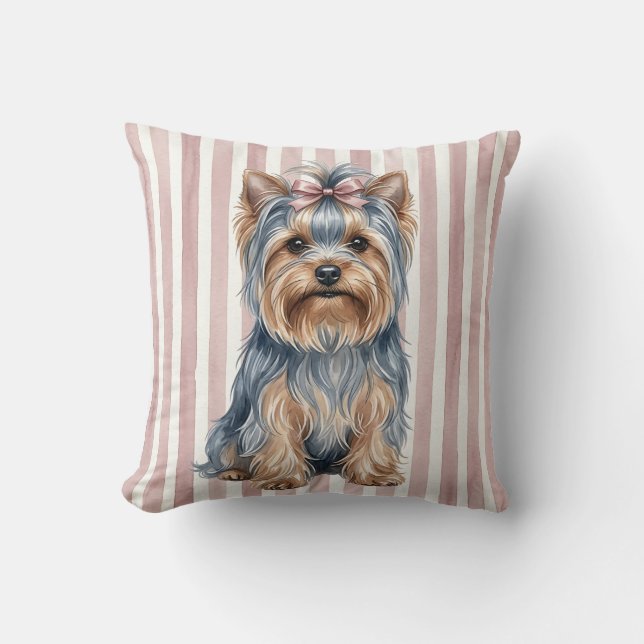 Design de Almofada de Arremesso Yorkshire Terrier (Frente)