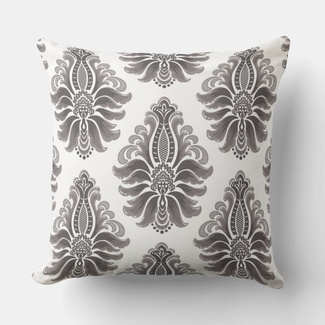 design de almofada de cor branca  (Frente)