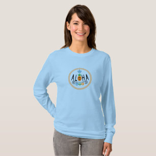 Design de Aloha de Abacaxi - Camiseta de manga com