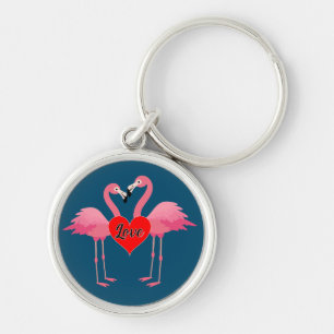 Design de Amor Flamingo Rosa - Chaveiro de Ronda P