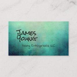 design de aquarela cartão de visita personalizado