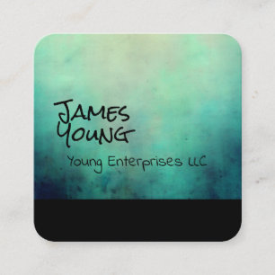 design de aquarela cartão de visita personalizado